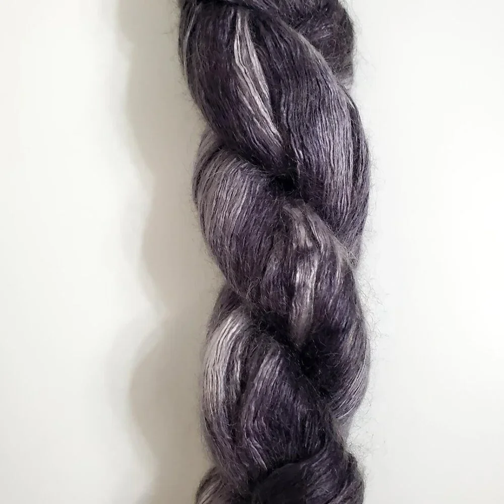 Artyarns Rhapsody Light Yarn H-18 74g 366m Silk Kid Mohair Cityscape Gray